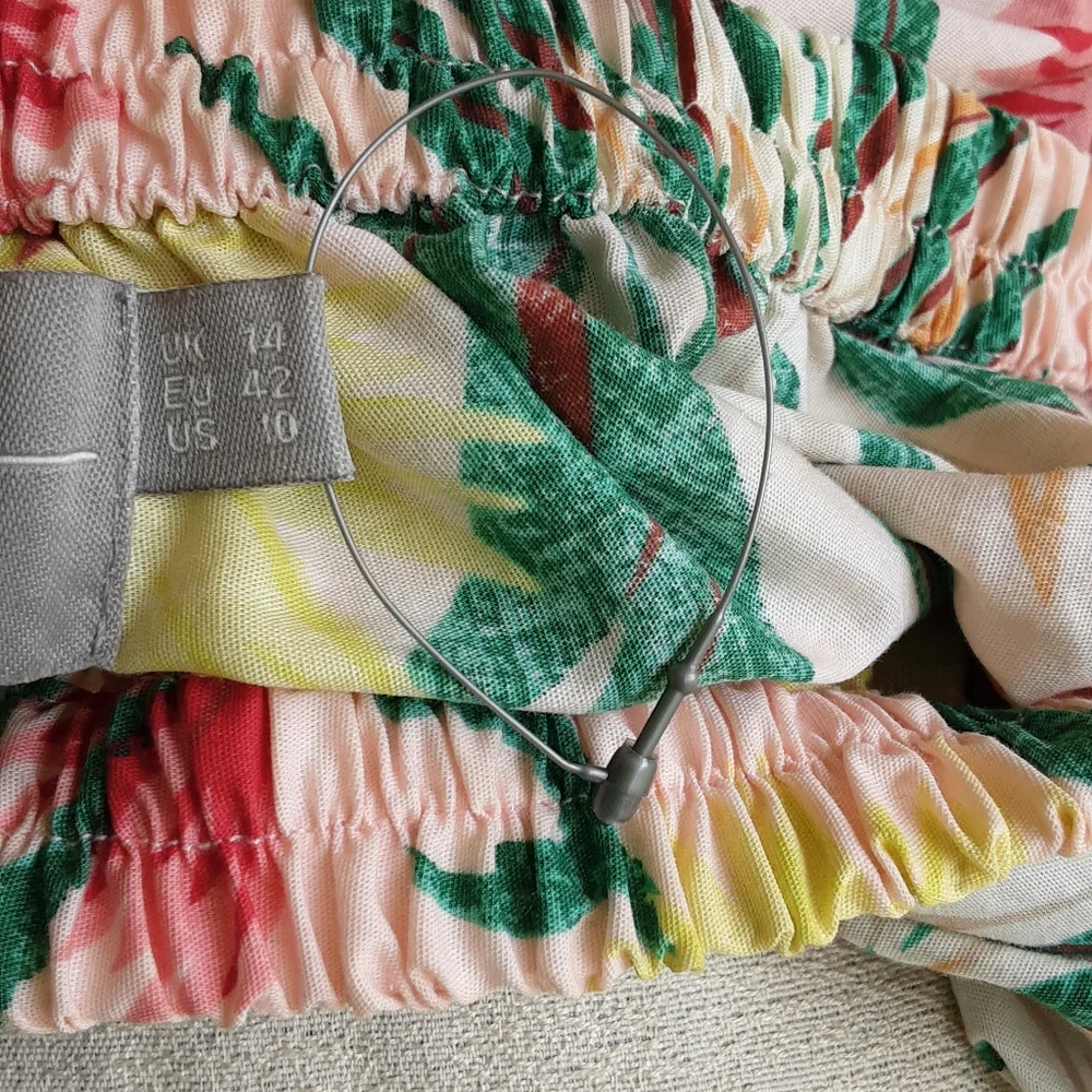 ASOS Floral Tropical Print 100% Cotton Mini Dress/Tunic.
